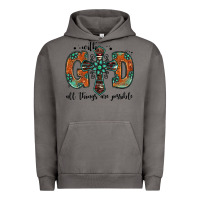 Pigment Tornado with god all things are possible gemstone cross Urban Hoodie - Jasminsmagicworld