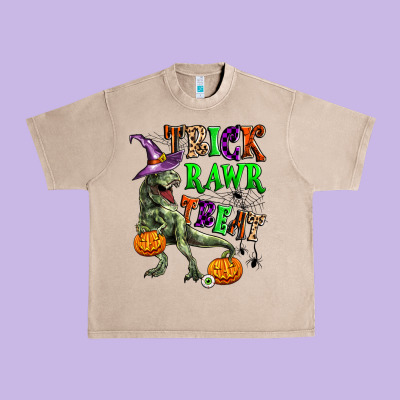 Trick Rawr Treat Urban Heavy Tee Designed By Zillion Design Studio