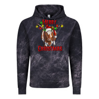 Cloud Black Merry Christmas Longhorn Cow Vintage Hoodie - RanaPortraitStore