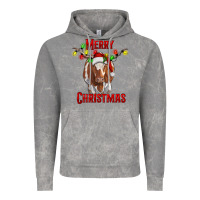 Cloud Rock Merry Christmas Longhorn Cow Vintage Hoodie - RanaPortraitStore