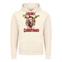 Vintage Artic Merry Christmas Longhorn Cow Vintage Hoodie - RanaPortraitStore