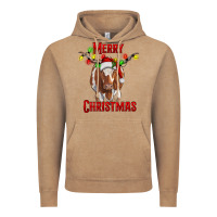 Vintage Coffee Merry Christmas Longhorn Cow Vintage Hoodie - RanaPortraitStore