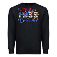 Black little miss firecracker Premium Sweatshirt - MaliasSmallBusiness