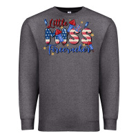 Charcoal Heather little miss firecracker Premium Sweatshirt - MaliasSmallBusiness