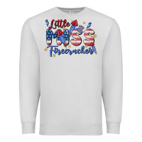 Dove Grey little miss firecracker Premium Sweatshirt - MaliasSmallBusiness