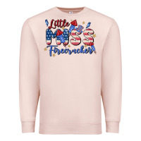 Pale Pink little miss firecracker Premium Sweatshirt - MaliasSmallBusiness