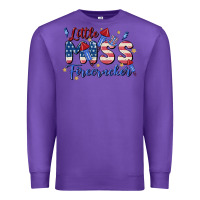 Purple little miss firecracker Premium Sweatshirt - MaliasSmallBusiness