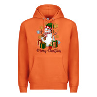 Carrot Snowman Merry Christmas Premium Hoodie - NancyCooperArtShop