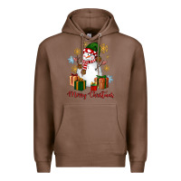 Chestnut Snowman Merry Christmas Premium Hoodie - NancyCooperArtShop