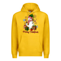 Lemon Snowman Merry Christmas Premium Hoodie - NancyCooperArtShop
