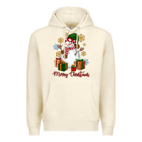 Sandshell Snowman Merry Christmas Premium Hoodie - NancyCooperArtShop