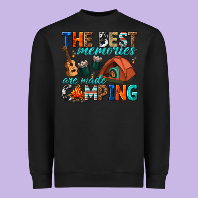 The Best Memories Are Made Camping Heavyweight Sweatshirt Designed By Texasbilliewilder