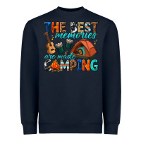 Navy the best memories are made camping Heavyweight Sweatshirt - texasbilliewilder