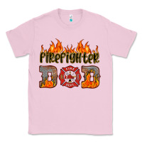 Bubblegum Pink firefighter dad Classic Tee - HRA Design Shop