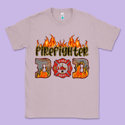 Firefighter Dad Classic Tee Designed By Hra Design Shop