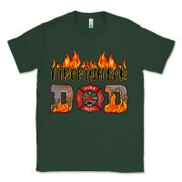 Sports Green firefighter dad Classic Tee - HRA Design Shop