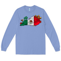 Colony Blue mexica kentucky Long Sleeve Tee - CowhideDigitalArt