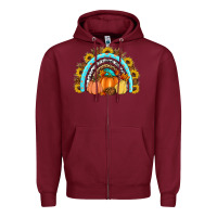 Burgundy Fall rainbow Zipper Hoodie - Artiststas