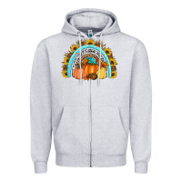 Heather Grey Fall rainbow Zipper Hoodie - Artiststas