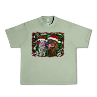 Oil Green christmas heifers Urban Heavy Tee - RanaPortraitStore
