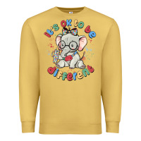 Antique Gold it's ok to be different Premium Sweatshirt - MaliasSmallBusiness