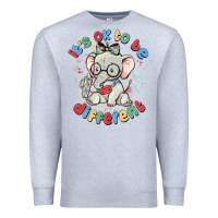 Heather Grey it's ok to be different Premium Sweatshirt - MaliasSmallBusiness