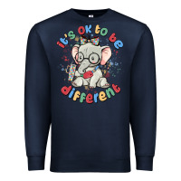 Navy it's ok to be different Premium Sweatshirt - MaliasSmallBusiness