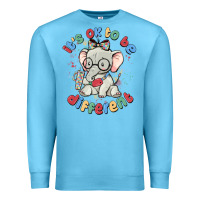 Ocean Blue it's ok to be different Premium Sweatshirt - MaliasSmallBusiness