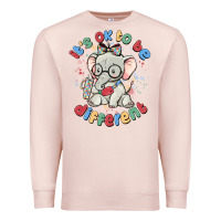 Pale Pink it's ok to be different Premium Sweatshirt - MaliasSmallBusiness