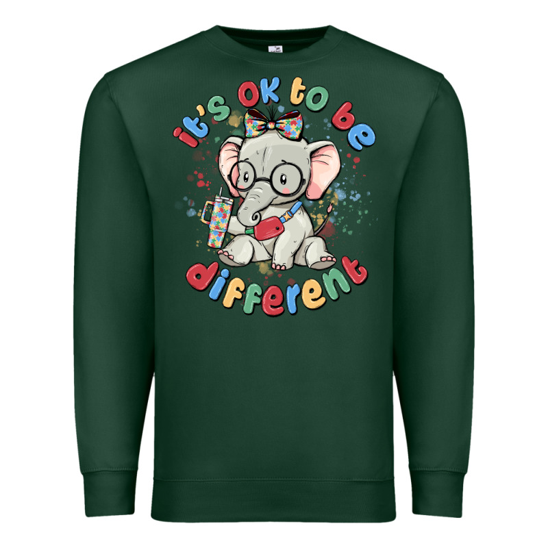 It's Ok To Be Different Premium Sweatshirt by MaliasSmallBusiness | Teevron