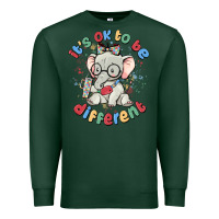 Sports Green it's ok to be different Premium Sweatshirt - MaliasSmallBusiness
