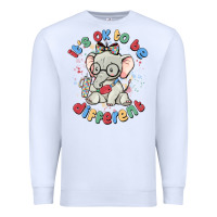 White it's ok to be different Premium Sweatshirt - MaliasSmallBusiness
