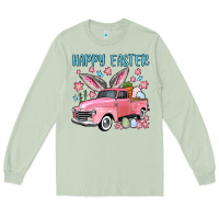 Matcha Happy Easter truck Long Sleeve Tee - OliviaCreatesArt
