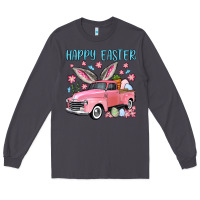 Smoke Happy Easter truck Long Sleeve Tee - OliviaCreatesArt
