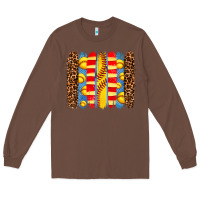 Chestnut softball  brushstrokes Long Sleeve Tee - AdoDesignShop