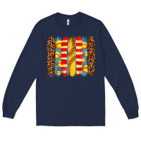 Navy softball  brushstrokes Long Sleeve Tee - AdoDesignShop