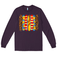 Plum softball  brushstrokes Long Sleeve Tee - AdoDesignShop