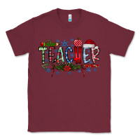 Burgundy teacher christmas Classic Tee - RacoonDesign