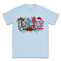 Dusty Blue teacher christmas Classic Tee - RacoonDesign