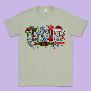 Teacher Christmas Classic Tee Designed By Racoondesign