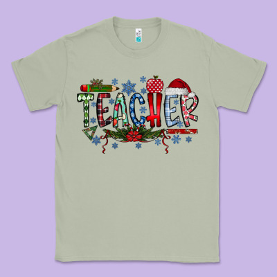 Teacher Christmas Classic Tee Designed By Racoondesign