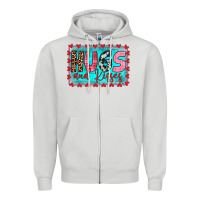 Dove Grey hugs and kisses Zipper Hoodie - JahusDesignShop