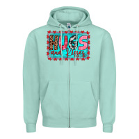 Seafoam hugs and kisses Zipper Hoodie - JahusDesignShop