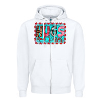 White hugs and kisses Zipper Hoodie - JahusDesignShop