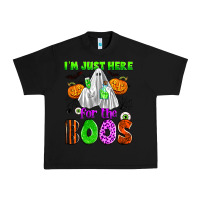 Black i'm just here for the boos Urban Heavy Tee - Zillion Design Studio