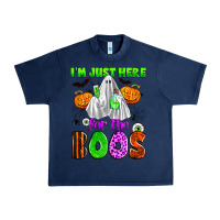 Navy i'm just here for the boos Urban Heavy Tee - Zillion Design Studio