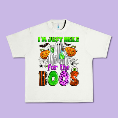 I'm Just Here For The Boos Urban Heavy Tee Designed By Zillion Design Studio