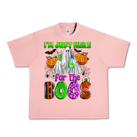 Salmon i'm just here for the boos Urban Heavy Tee - Zillion Design Studio