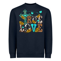 Navy true love Heavyweight Sweatshirt - texasbilliewilder