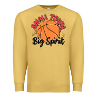 Antique Gold small town big spirit Premium Sweatshirt - MaliasSmallBusiness